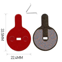 E-Scooter Brake Pads Round 22mm Bolzzen Dragon GTR etc image