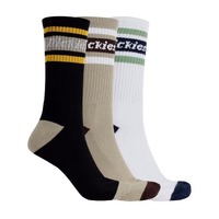 Dickies Socks Madison Heights 3pk Black/White/Desert Sand US 8-12 image