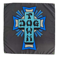 Dogtown Banner Bar Cross Logo Black/Blue image