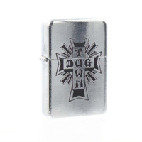 Dogtown Lighter Cross Logo Flip Top Silver/Black image