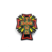 Dogtown Pin Cross Logo Rasta image