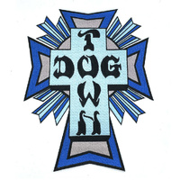 Dogtown Patch Cross Logo Blue (Large) image