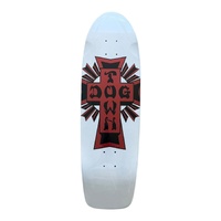 Dogtown Deck 9.0 Cross Logo 70s Rider Gloss White/Metallic Red image