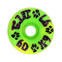 Dogtown K-9 Wheels 60mm (97a) 80's Neon Yellow/Neon Green Swirl image