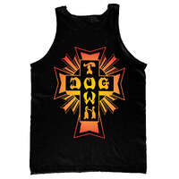 Dogtown Singlet Cross Logo Black/Red Yellow image