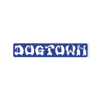 Dogtown Sticker 8" Bar Logo Blue White image