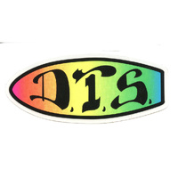 Dogtown Sticker 4" DTS 70s Neon image
