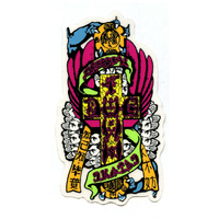 Dogtown Sticker 4" Eric Dressen Hands 80s image