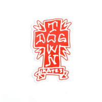 Dogtown Sticker 3" Gonz Cross Red image