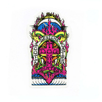 Dogtown Sticker 4" Scott Oster 80s Neon image