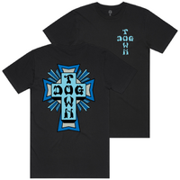 Dogtown Tee Blue/Grey Logo Black image