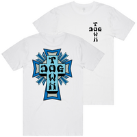 Dogtown Tee Blue/Grey Logo White image