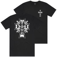 Dogtown Tee White Mono Logo Black image