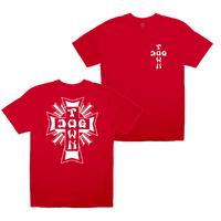 Dogtown Youth Tee Mono Cross Logo Red image