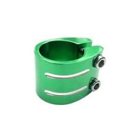 Double 34.9mm Green Scooter Clamp image