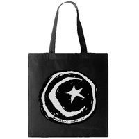 Foundation Tote Bag Star & Moon Black image