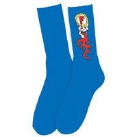 Foundation Socks Skull Fire Royal image