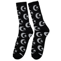 Foundation Socks Star & Moon Repeat Black image
