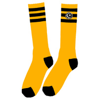 Foundation Socks Tall Stripe Knee High Yellow image