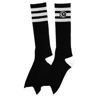 Foundation Socks Tall Stripe Knee High Black image