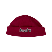 Fruity Beanie Polar Fleece Logo Maroon image