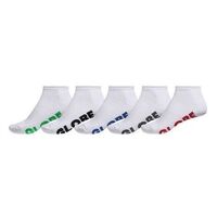 Globe Youth Socks Ankle Stealth 5pk White US 2-8 image