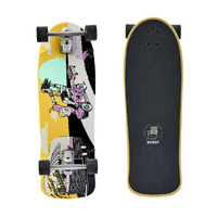 Hamboards Complete Burst Surfskate Flow Rida 32 Inch image