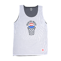 Hopps Singlet Jersey Quartersnacks Reversible Mesh Navy/White image
