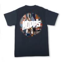 Hopps Tee Abstract Sun Logo Navy image