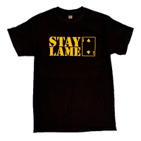 Lowcard Tee Stay Lame Black image