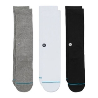 Stance Socks Icon 3pack Multi Black/White/Grey US 9-12 image