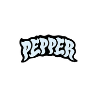 Pepper Sticker Logo Outline Black 3.5 Inch image
