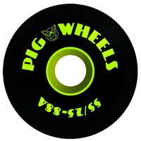 Pig Wheels RTS Black 55mm 88A image