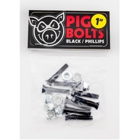 Pig Bolts 1 inch Phillips Black image