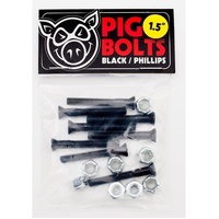 Pig Bolts 1.5 inch Phillips Black image