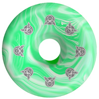 Pig Wheels 55mm (99a) Conical Swirl Green image