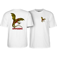 Powell Peralta Tee Dragon Logo White image