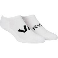 RVCA Socks No Show Transfer III 5pk White image