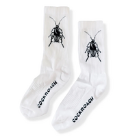 Cockroach Cocky Crew Socks White image