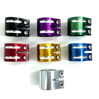 Double 34.9mm Purple Scooter Clamp image