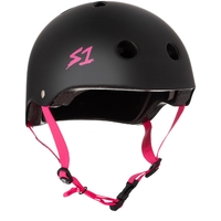 S-One S1 Helmet Lifer Black Matte/Pink Strap image