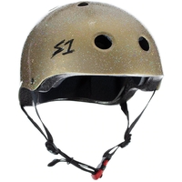 S-One S1 Helmet Mini Lifer Gold Gloss Glitter image