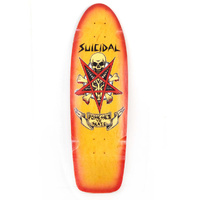 Suicidal Skates Deck 9.0 Possessed to Skate 70's Classic Yellow/Red Fade image