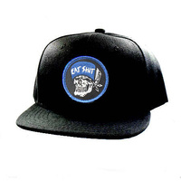 Suicidal Skates Hat Eat Shit Patch Snapback Black image