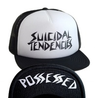 Suicidal Skates Hat Tendencies/Possessed Flip Mesh Black/White image