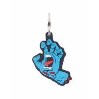 Santa Cruz Keyring Screaming Hand Rubber Blue image