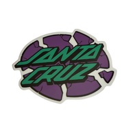 Santa Cruz Sticker Broken Dot Purple/Teal 4 inch image