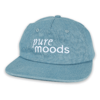 Theories Hat Pure Moods Embroidered Snapstrap Denim image