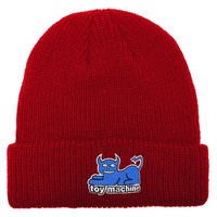 Toy Machine Beanie Devil Cat Dock Beanie Red image