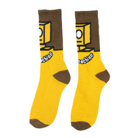 Toy Machine Socks Robot Sock Mustard image